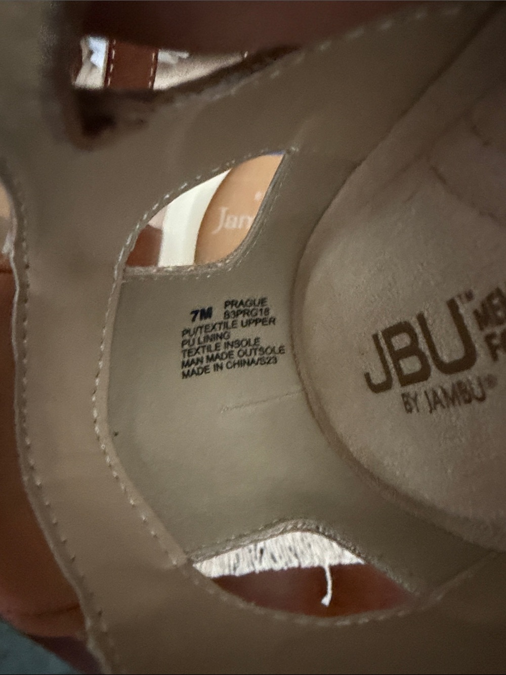 JBU Women's Brown Braided T-Strap Sandals with White Sole - Picture 10 of 13